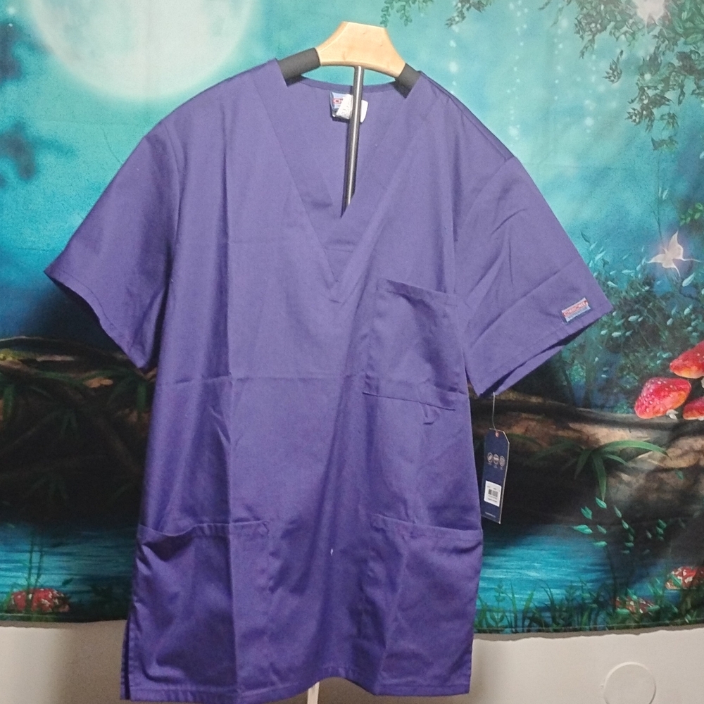 Cherokee V-Neck Tunic Top in Purple
